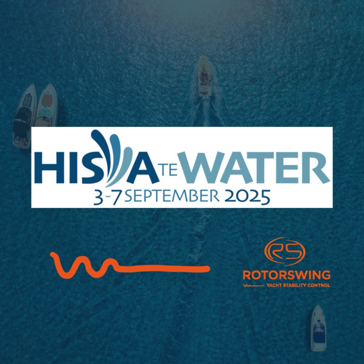 HISWA te Water announcement poster: 3 to 7 September 2025